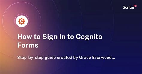 cognito email sign in.